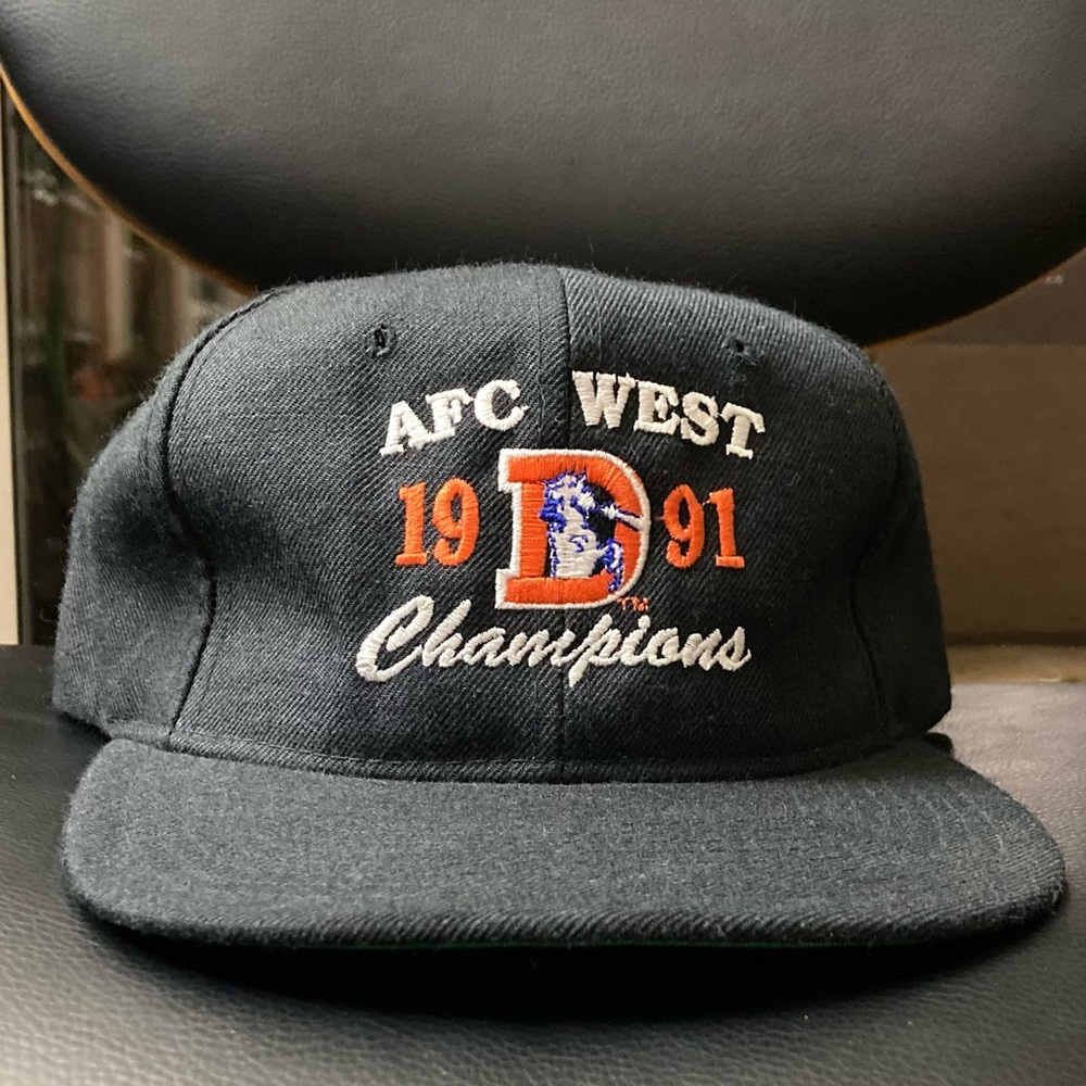 1991 Denver Broncos SnapBack RARE HAT AFC champions